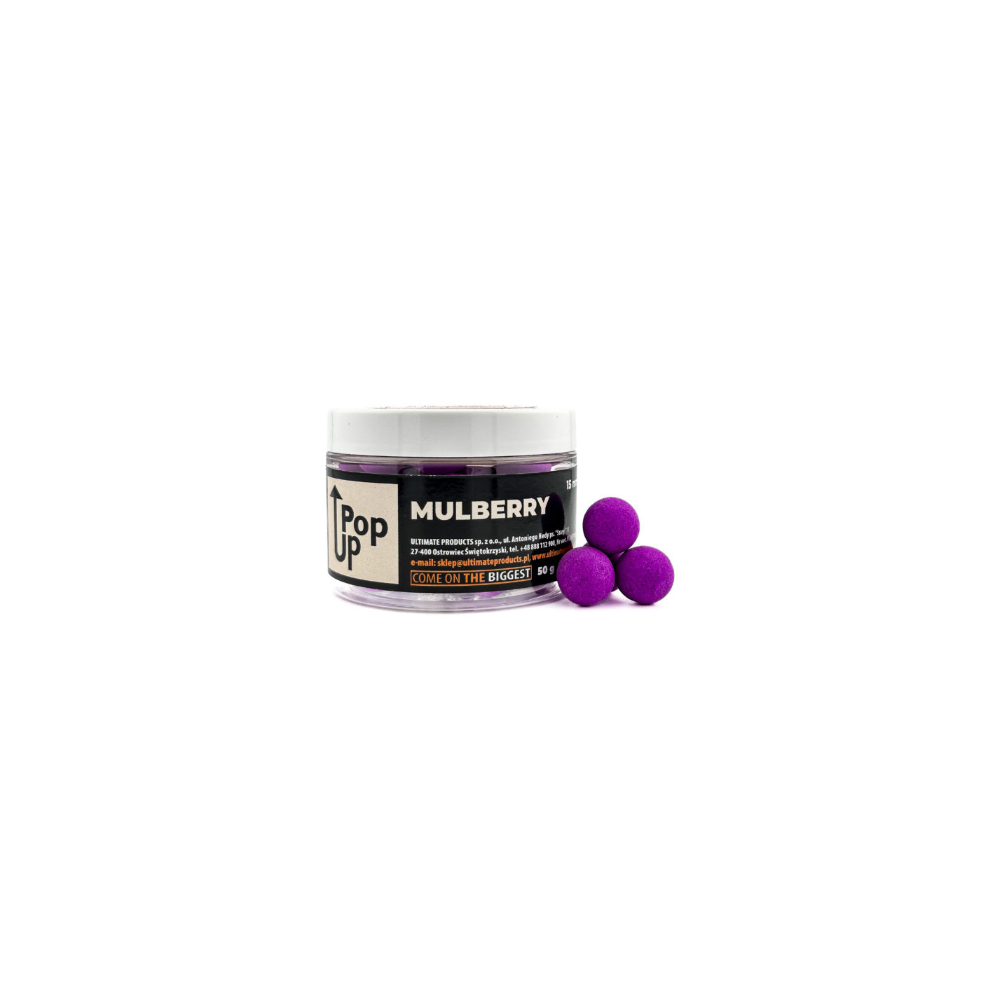 Kulki Pop-Up Ultimate Products Mulberry Roz.15mm - Centrum wędkarskie - Sklep wędkarski Jarofishing Kulki Pop-Up Ultimate Products Mulberry Roz.15mm - Centrum wędkarskie - Sklep wędkarski Jarofishing