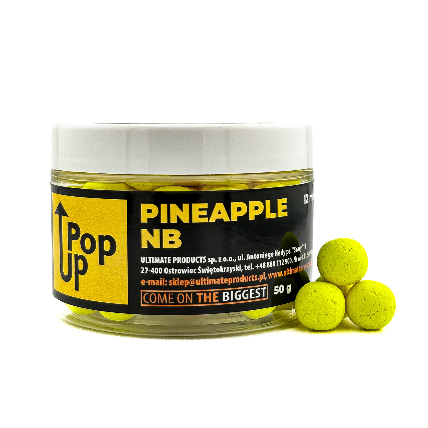 Kulki Pop-Up Ultimate Products Pineapple NB Roz.12mm - Centrum wędkarskie - Sklep wędkarski Jarofishing Kulki Pop-Up Ultimate Products Pineapple NB Roz.12mm - Centrum wędkarskie - Sklep wędkarski Jarofishing