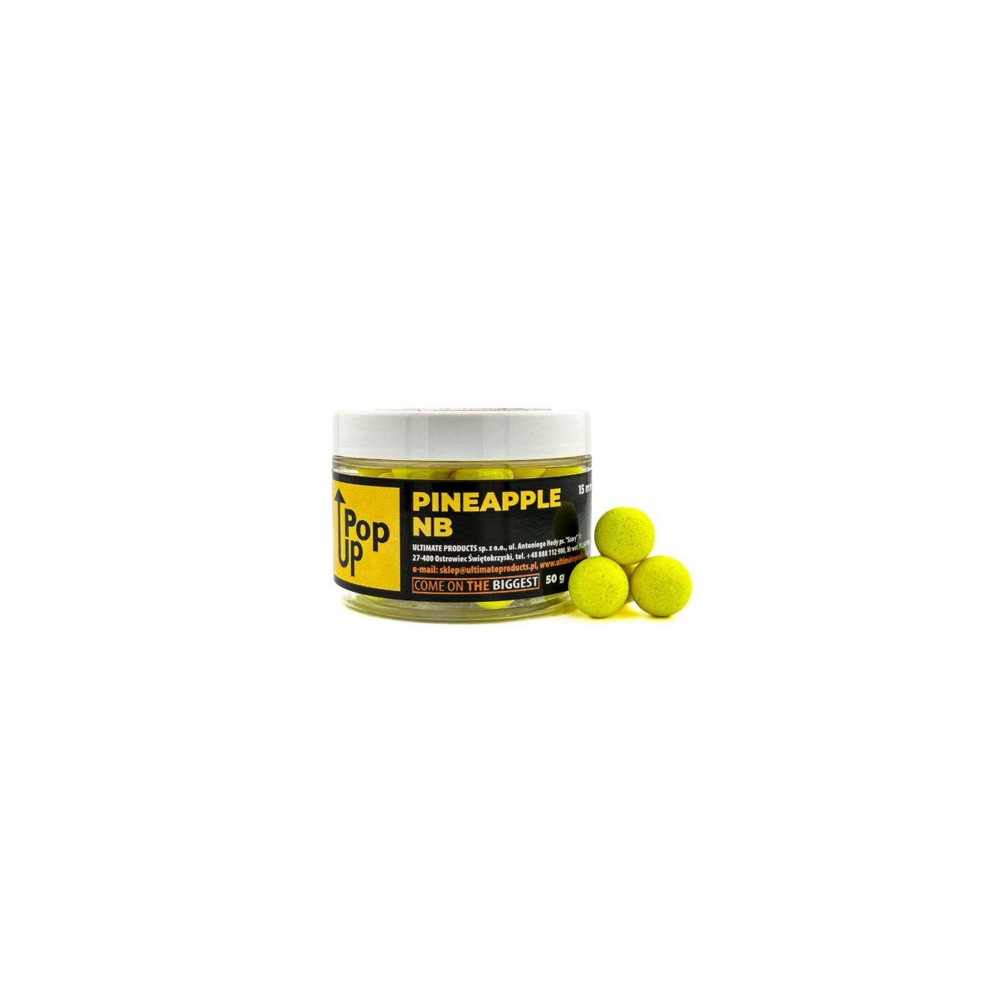 Kulki Pop-Up Ultimate Products Pineapple NB Roz.15mm - Centrum wędkarskie - Sklep wędkarski Jarofishing Kulki Pop-Up Ultimate Products Pineapple NB Roz.15mm - Centrum wędkarskie - Sklep wędkarski Jarofishing