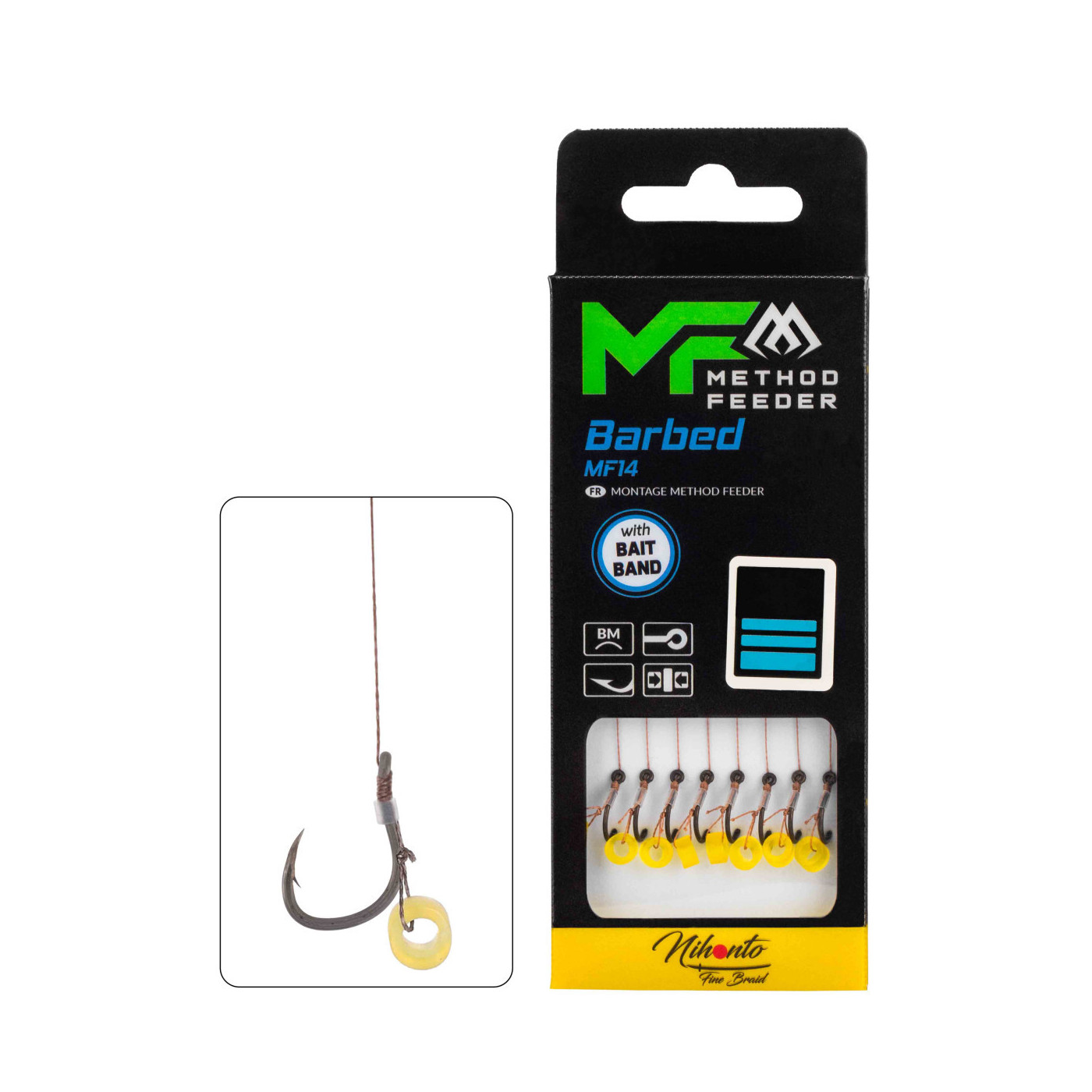 Przypony Mikado Method Feeder MF14 Barbed--PLECIONKA--GUMKA - roz. 10 - (zadzior) - Centrum wędkarskie - Sklep wędkarski Jarofis Przypony Mikado Method Feeder MF14 Barbed--PLECIONKA--GUMKA - roz. 10 - (zadzior) - Centrum wędkarskie - Sklep wędkarski Jarofis