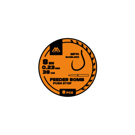Przypony Mikado Feeder Bomb Push Stop MF14  ŻYŁKA Push...