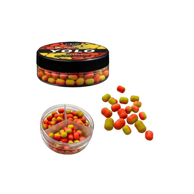 Waftersy Method Feeder BaitNow – YOLO Orange&Yellow Chocolate-Orange 6/8/10mm - Centrum wędkarskie - Sklep wędkarski Jarofishing Waftersy Method Feeder BaitNow – YOLO Orange&Yellow Chocolate-Orange 6/8/10mm - Centrum wędkarskie - Sklep wędkarski Jarofishing