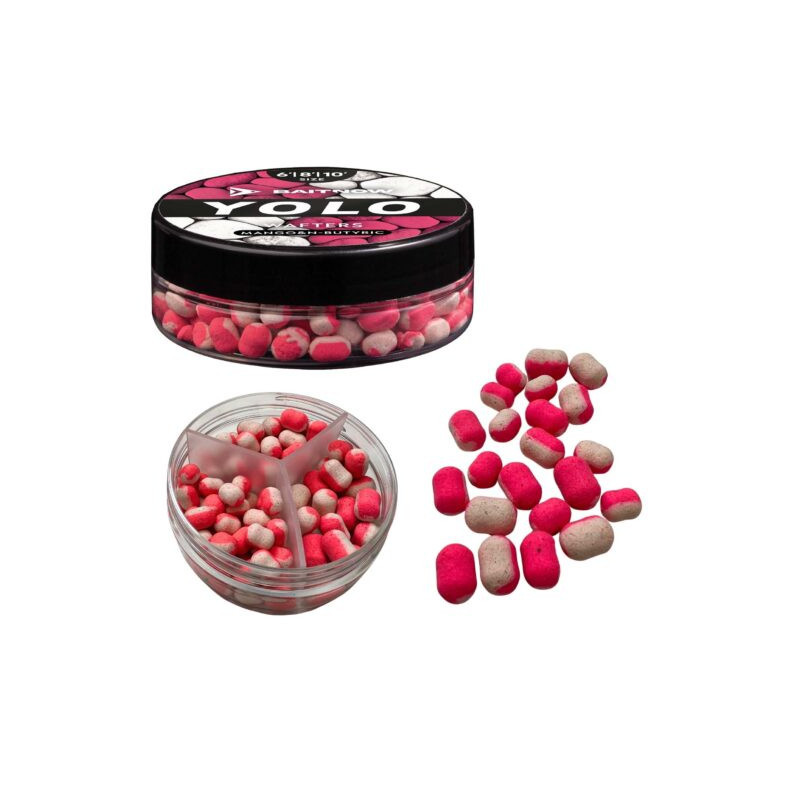 Waftersy Method Feeder BaitNow – YOLO White&Pink Mango-N-Butyric 6/8/10mm - Centrum wędkarskie - Sklep wędkarski Jarofishing Waftersy Method Feeder BaitNow – YOLO White&Pink Mango-N-Butyric 6/8/10mm - Centrum wędkarskie - Sklep wędkarski Jarofishing