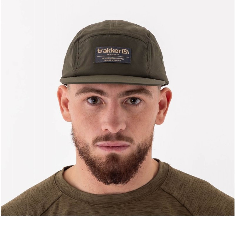 Czapka Trakker 5 Panel Green Cap - Centrum wędkarskie - Sklep wędkarski Jarofishing