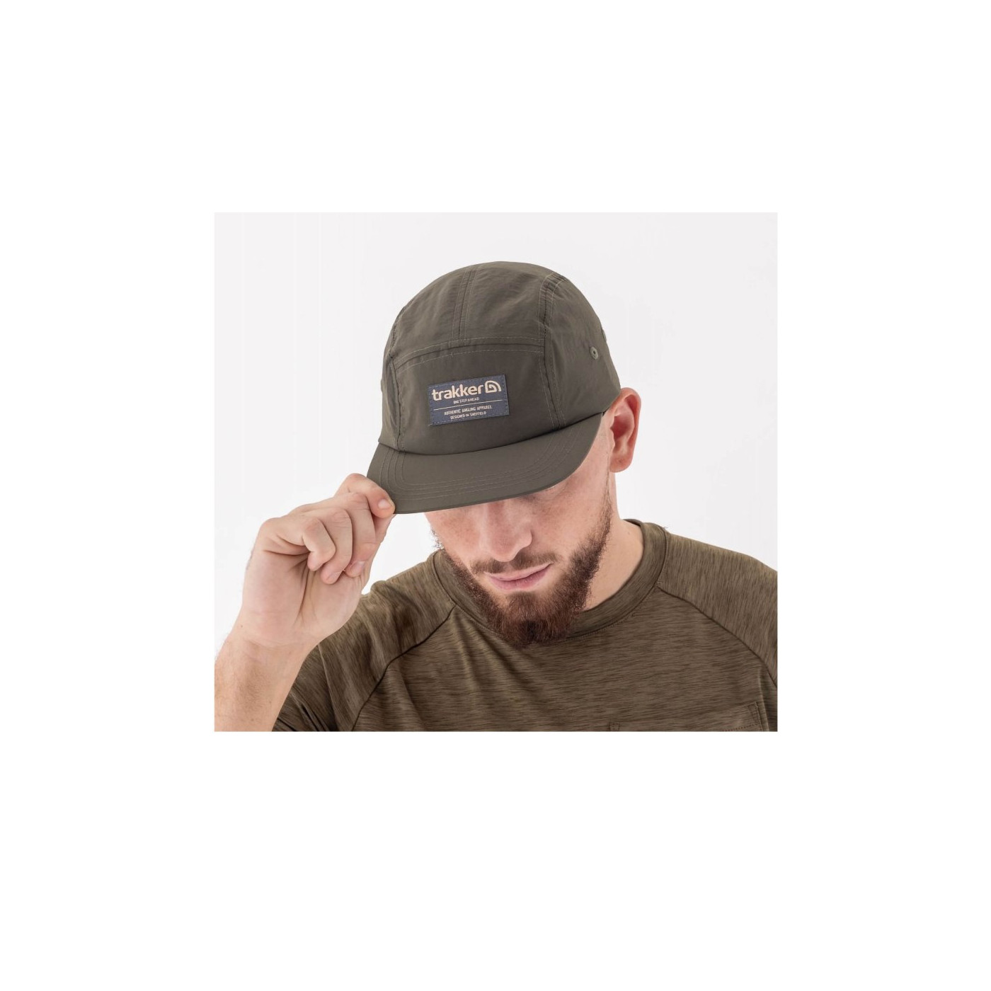 Czapka Trakker 5 Panel Green Cap - Centrum wędkarskie - Sklep wędkarski Jarofishing