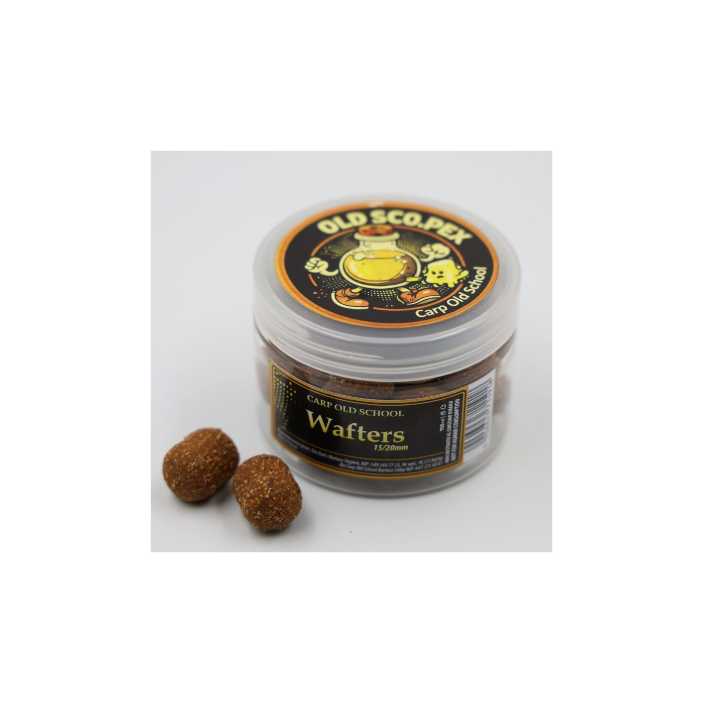Kulki Carp Old School Wafters Old Scopex 15/20mm 150ml - Centrum wędkarskie - Sklep wędkarski Jarofishing