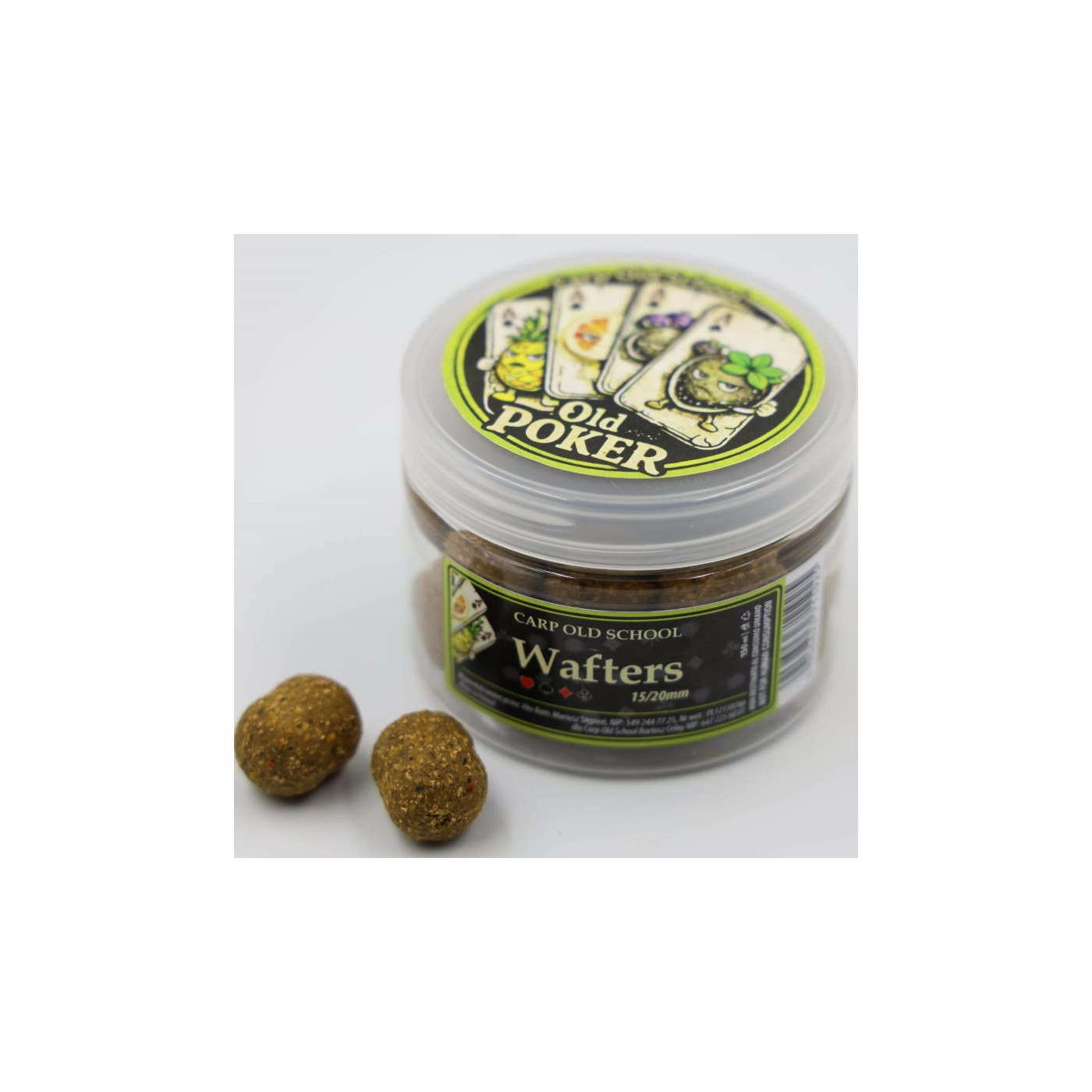 Kulki Carp Old School Wafters Old Poker 15/20mm 150ml - Centrum wędkarskie - Sklep wędkarski Jarofishing