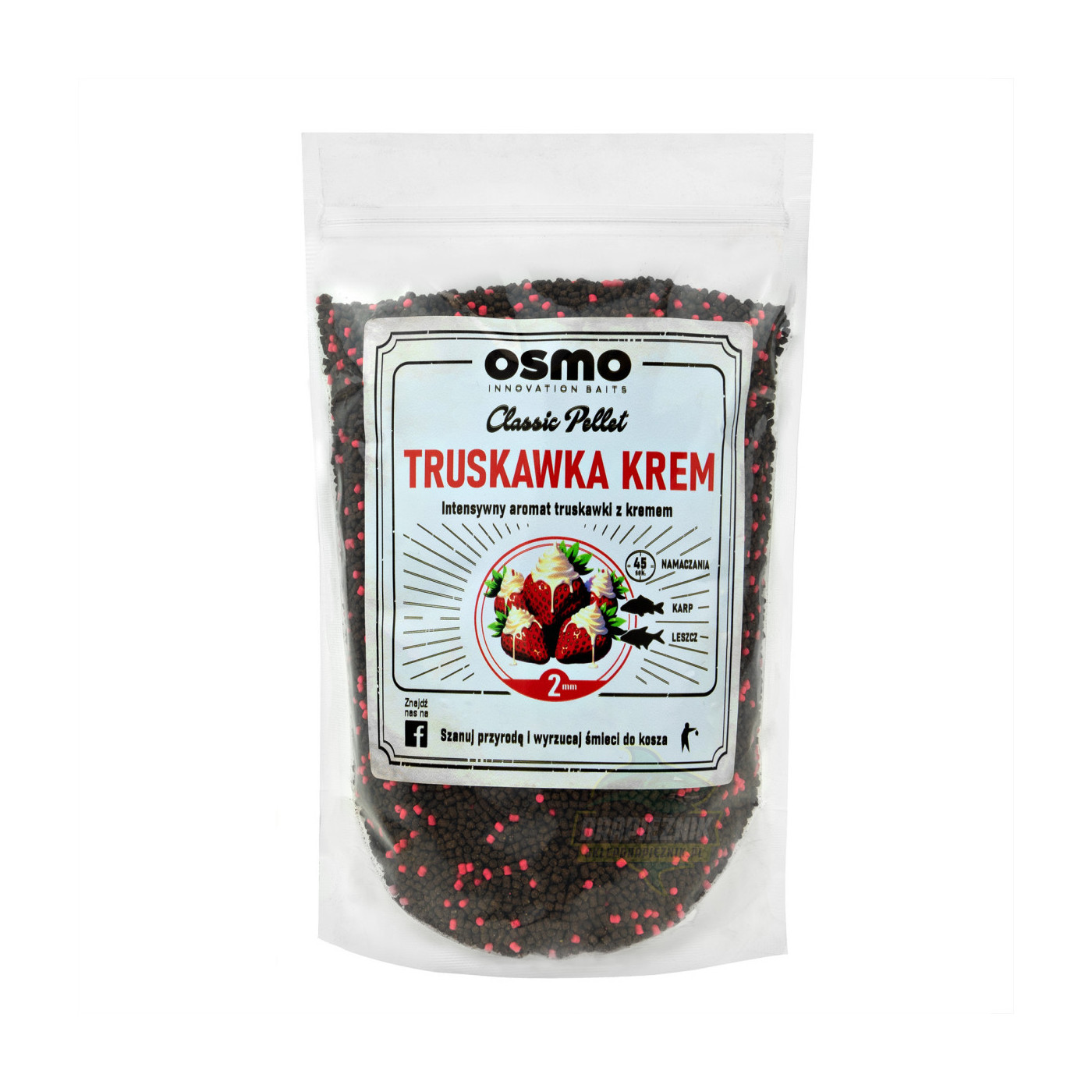 Pellet Osmo 800g - CLASSIC Truskawka/Krem 2mm - Centrum wędkarskie - Sklep wędkarski Jarofishing Pellet Osmo 800g - CLASSIC Truskawka/Krem 2mm - Centrum wędkarskie - Sklep wędkarski Jarofishing