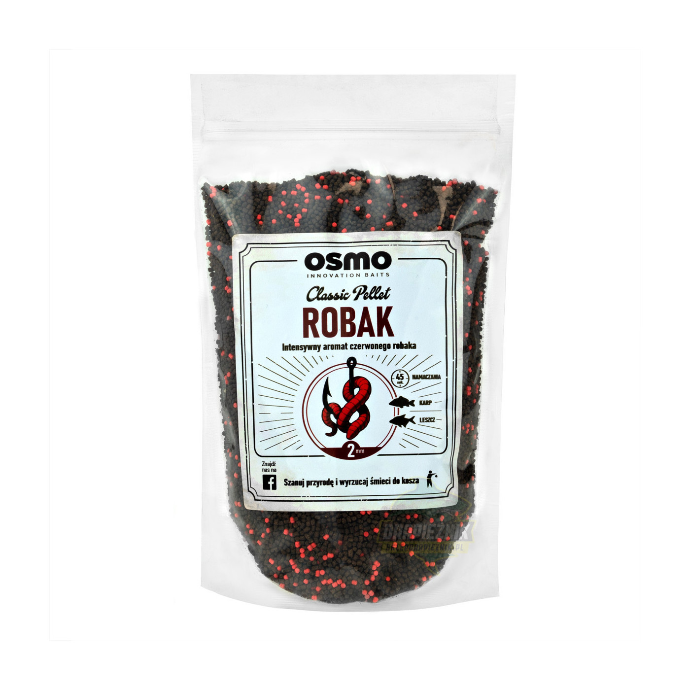 Pellet Osmo 800g - CLASSIC Robak 2mm - Centrum wędkarskie - Sklep wędkarski Jarofishing Pellet Osmo 800g - CLASSIC Robak 2mm - Centrum wędkarskie - Sklep wędkarski Jarofishing