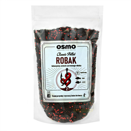 Pellet Osmo 800g - CLASSIC Robak 2mm - Centrum wędkarskie - Sklep wędkarski Jarofishing