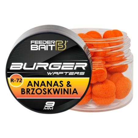 Burger Wafters - R-72 Ananas & Brzoskwinia - Feeder Bait - Centrum wędkarskie - Sklep wędkarski Jarofishing