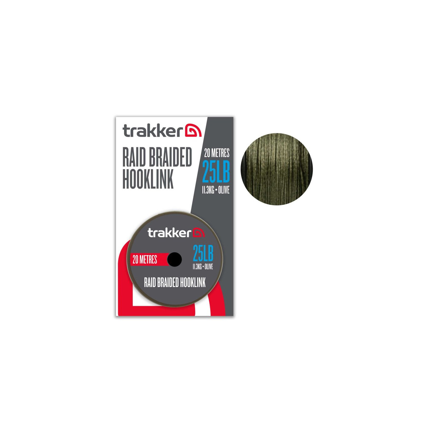 Plecionka Trakker Raid Braid Hooklink 25lb - Centrum wędkarskie - Sklep wędkarski Jarofishing
