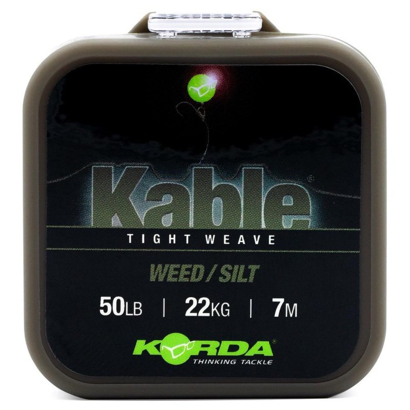 Leadcore Korda Kable Tight Weave Weed Silt 7m 50lb - Centrum wędkarskie - Sklep wędkarski Jarofishing