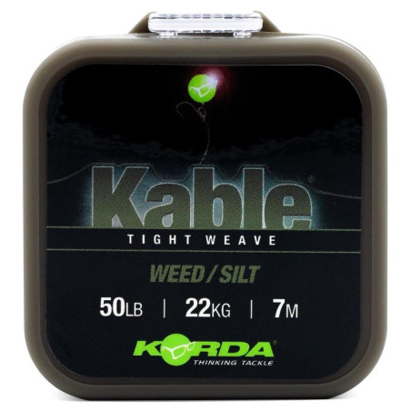 Leadcore Korda Kable Tight Weave Weed Silt 7m 50lb - Centrum wędkarskie - Sklep wędkarski Jarofishing
