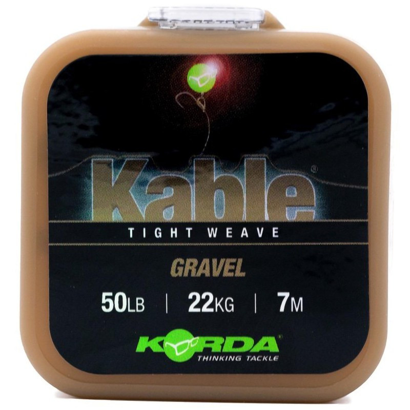 Leadcore Korda Kable Tight Weave Gravel 7m 50lb - Centrum wędkarskie - Sklep wędkarski Jarofishing Leadcore Korda Kable Tight Weave Gravel 7m 50lb - Centrum wędkarskie - Sklep wędkarski Jarofishing