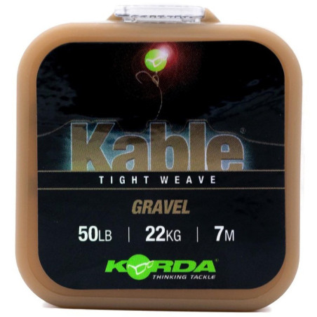 Leadcore Korda Kable Tight Weave Gravel 7m 50lb - Centrum wędkarskie - Sklep wędkarski Jarofishing