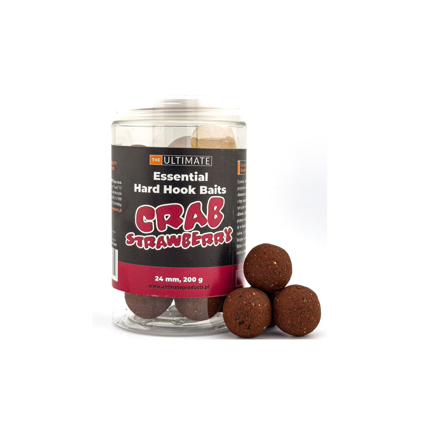 Essential Hook Baits Ultimate Products Crab Strawberry Roz.24mm - Centrum wędkarskie - Sklep wędkarski Jarofishing Essential Hook Baits Ultimate Products Crab Strawberry Roz.24mm - Centrum wędkarskie - Sklep wędkarski Jarofishing