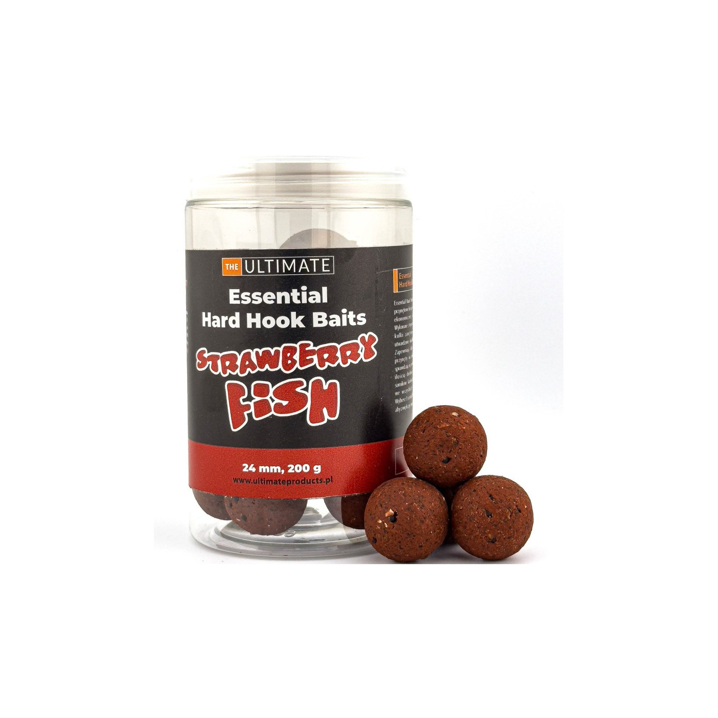 Essential Hook Baits Ultimate Products Strawberry Fish Roz.24mm - Centrum wędkarskie - Sklep wędkarski Jarofishing Essential Hook Baits Ultimate Products Strawberry Fish Roz.24mm - Centrum wędkarskie - Sklep wędkarski Jarofishing