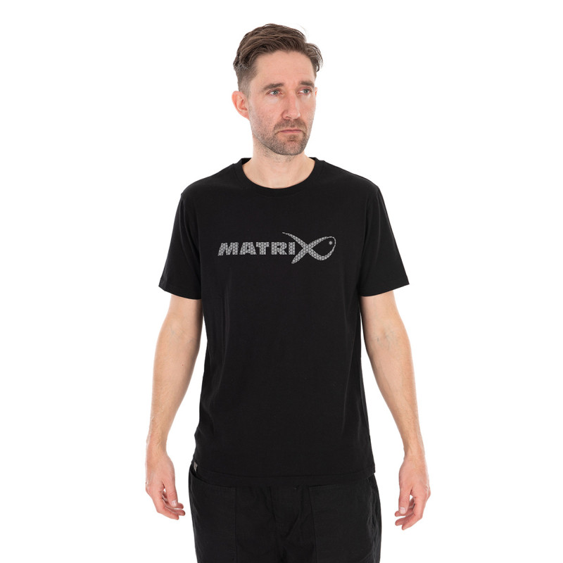 Koszulka Matrix Large Fade T-Shirt - Black/Grey- roz. S - Centrum wędkarskie - Sklep wędkarski Jarofishing