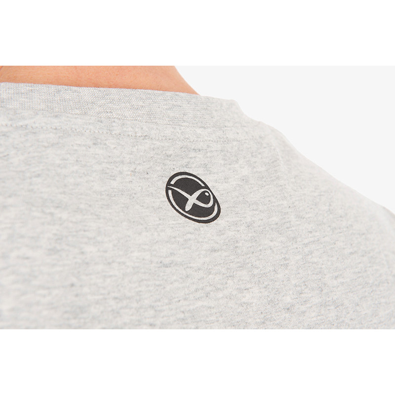 Koszulka Matrix Large Mesh Logo T-Shirt - Grey- roz. XXXL - Centrum wędkarskie - Sklep wędkarski Jarofishing