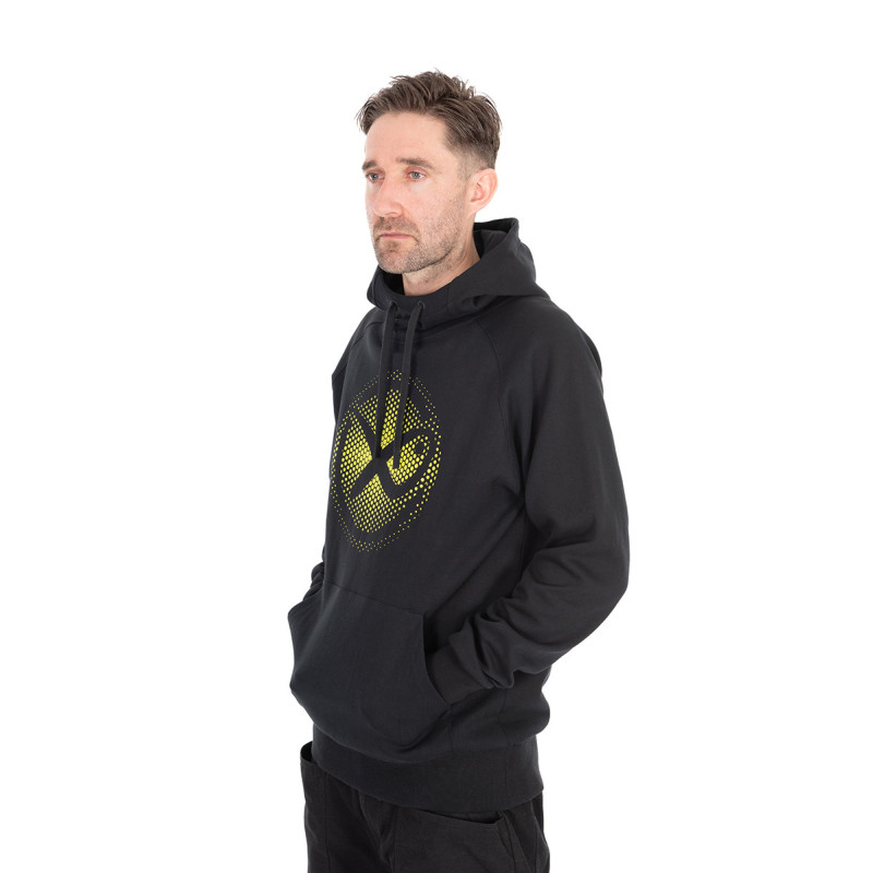 Bluza Matrix Large Fade Logo Hoody - Black/Lime Roz. S - Centrum wędkarskie - Sklep wędkarski Jarofishing
