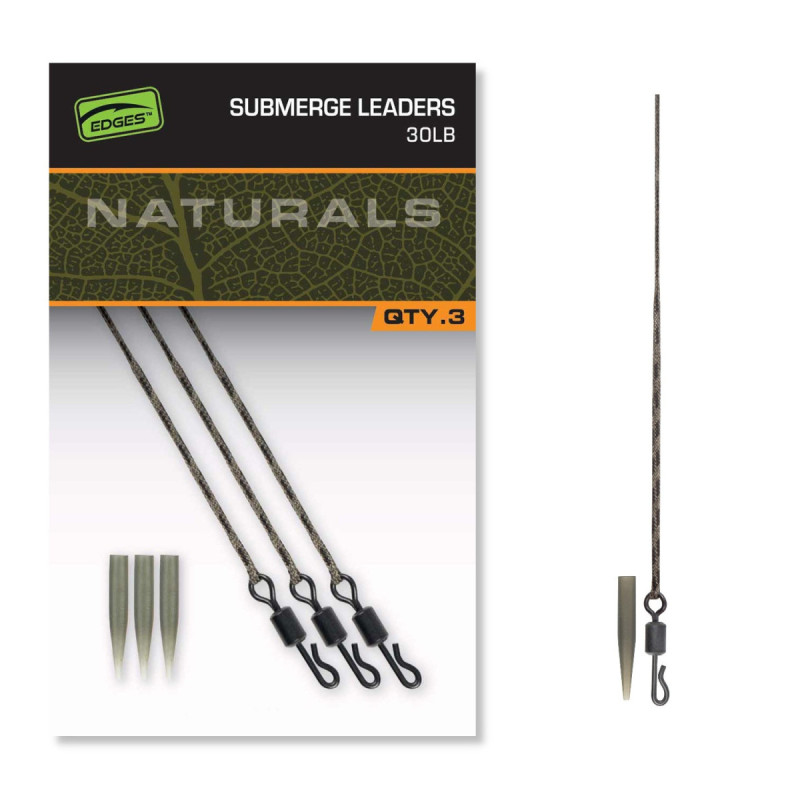 Fox Edges - Naturals Submerge Leaders - 30LB 3pcs (Bezrdzeniowy) - Centrum wędkarskie - Sklep wędkarski Jarofishing Fox Edges - Naturals Submerge Leaders - 30LB 3pcs (Bezrdzeniowy) - Centrum wędkarskie - Sklep wędkarski Jarofishing