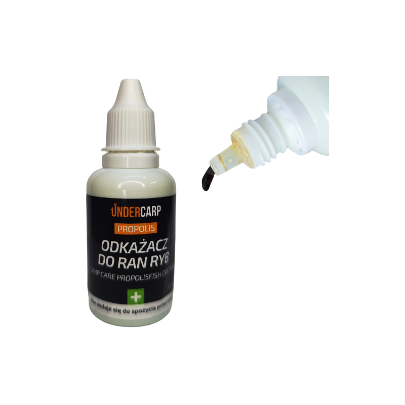 Odkażacz Undercarp Propolis 30 ml - Centrum wędkarskie - Sklep wędkarski Jarofishing Odkażacz Undercarp Propolis 30 ml - Centrum wędkarskie - Sklep wędkarski Jarofishing
