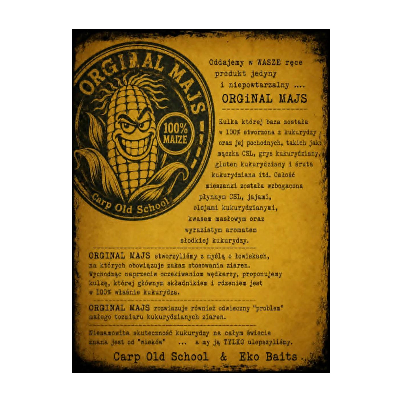 Kulki Haczykowe Carp Old School Original Maize 20mm & 24mm 150ml - Centrum wędkarskie - Sklep wędkarski Jarofishing Kulki Haczykowe Carp Old School Original Maize 20mm & 24mm 150ml - Centrum wędkarskie - Sklep wędkarski Jarofishing