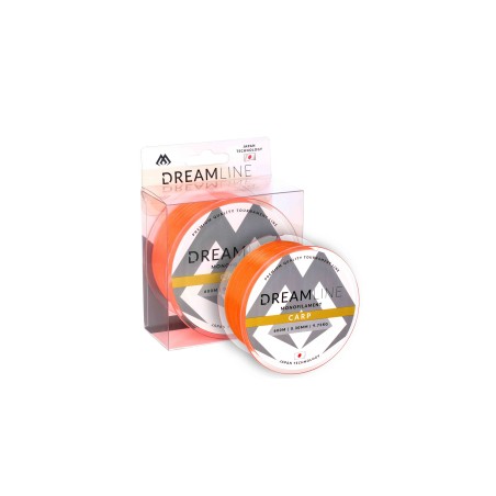 MIKADO ŻYŁKA - DREAMLINE CARP - 0.40mm/12 kg/600m - FLUO POMARAŃCZOWA - op.1szp. - Centrum wędkarskie - Sklep wędkarski Jarofish