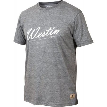 Koszulka Westin Old School T-Shirt Grey - roz. XL - Centrum wędkarskie - Sklep wędkarski Jarofishing