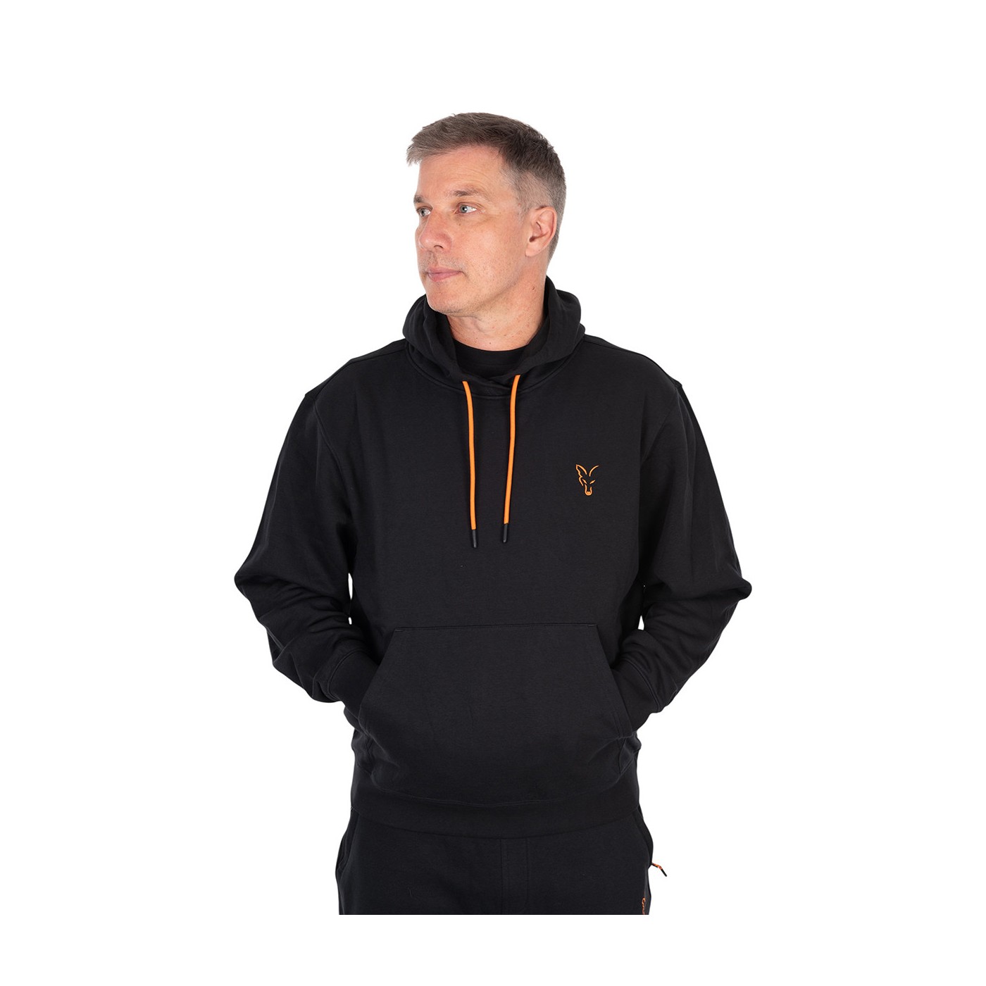 Bluza Fox Classic Hoody - Black & Orange Roz. S - Centrum wędkarskie - Sklep wędkarski Jarofishing