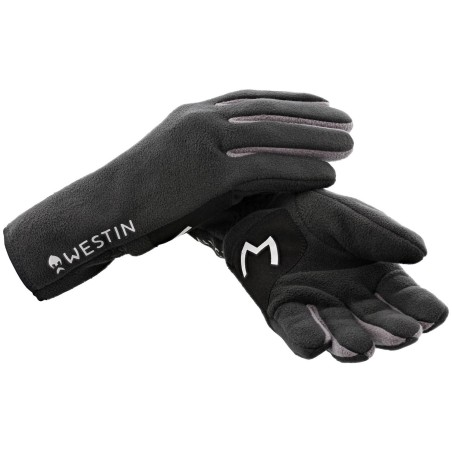 Rękawiczki Westin Full Fleece Gloves Carbon Black - Centrum wędkarskie - Sklep wędkarski Jarofishing