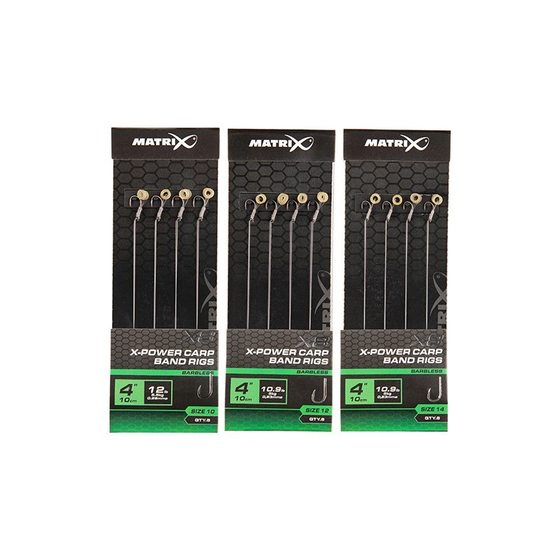 Przypony Matrix MXC-4 X-Strong Boilie Pin Rigs 4" / 10cm - roz. 12 - Centrum wędkarskie - Sklep wędkarski Jarofishing