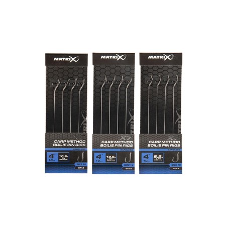 Przypony Matrix MXC-4 X-Strong Boilie Pin Rigs 4" / 10cm - roz. 12 - Centrum wędkarskie - Sklep wędkarski Jarofishing