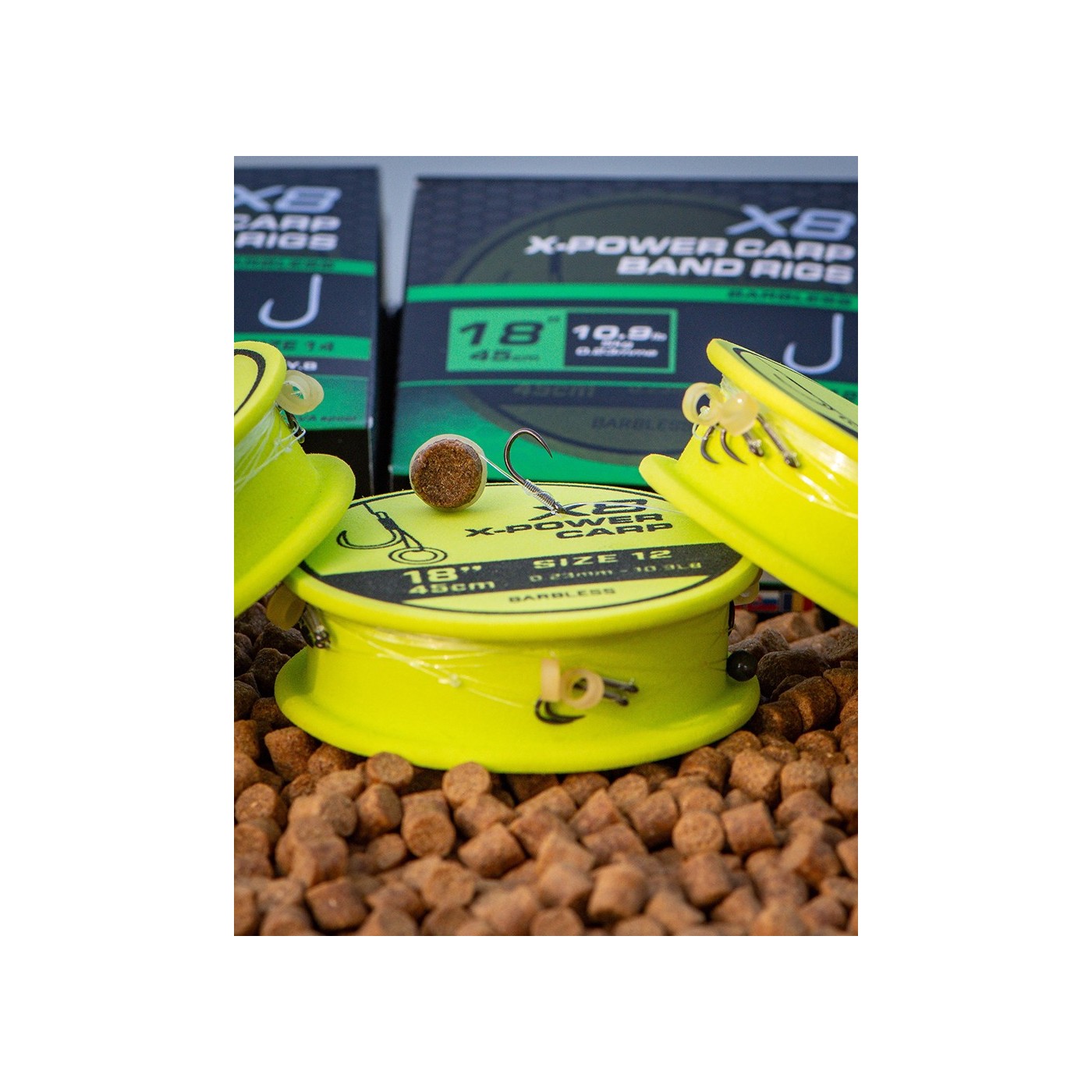 Przypony Matrix MXC-4 X-Strong Boilie Pin Rigs 4" / 10cm - roz. 12 - Centrum wędkarskie - Sklep wędkarski Jarofishing