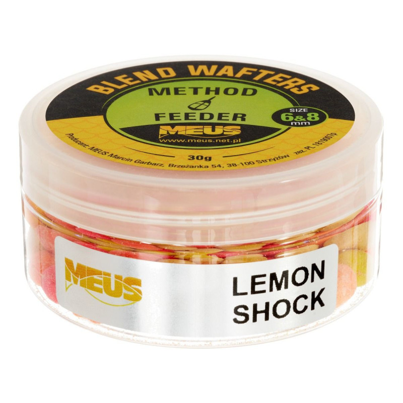 Waftersy MEUS Blend Wafters 6x8mm - Lemon Shock - Centrum wędkarskie - Sklep wędkarski Jarofishing