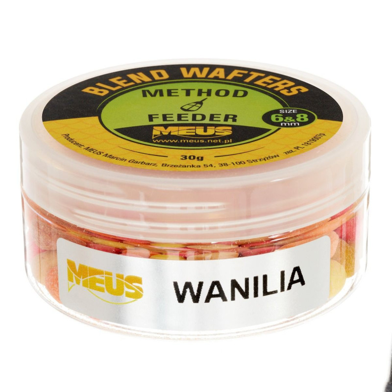 Waftersy MEUS Blend Wafters 6x8mm - Wanilia - Centrum wędkarskie - Sklep wędkarski Jarofishing