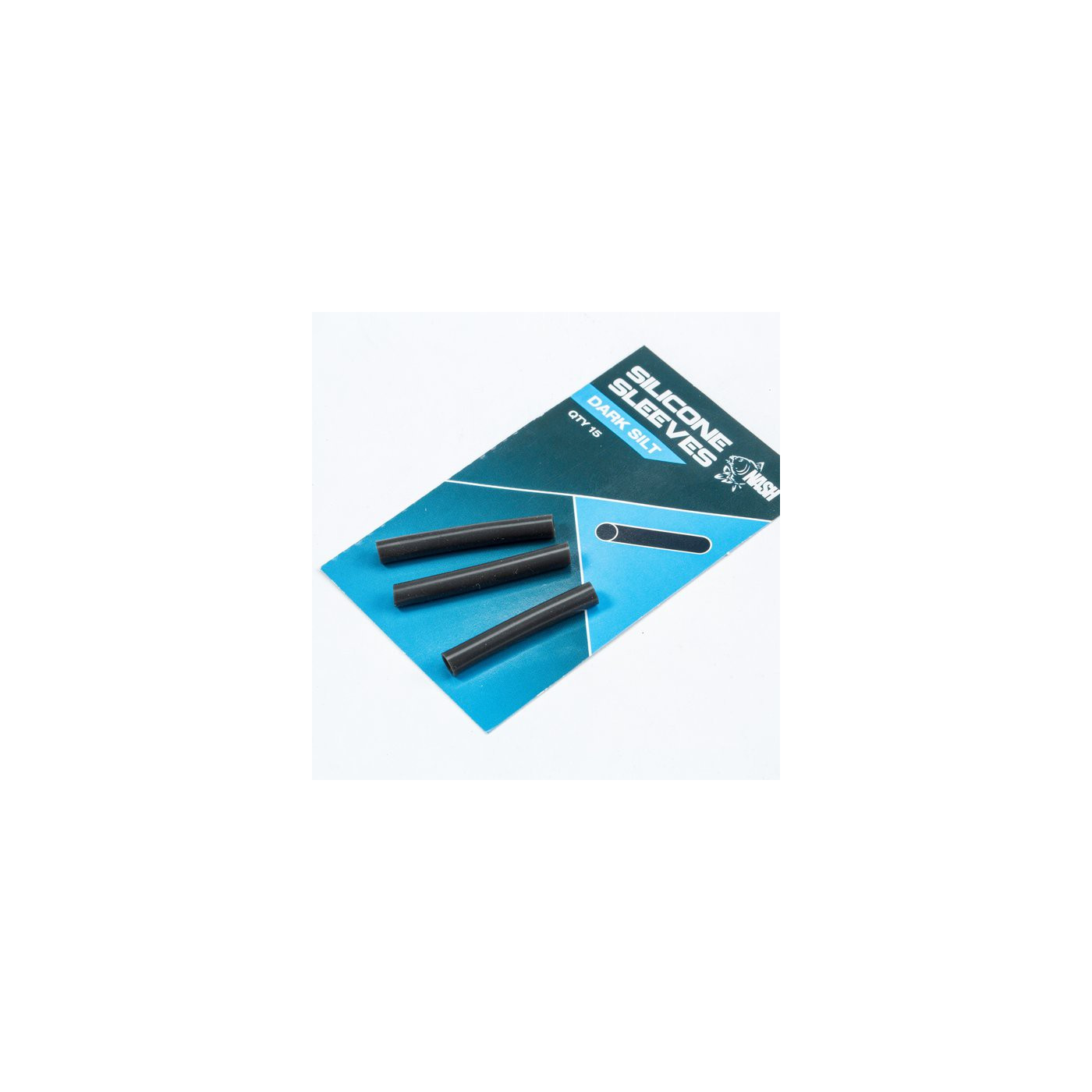 NASH SILICONE SLEEVES DARK SILT 15SZT DŁ 30MM - Centrum wędkarskie - Sklep wędkarski Jarofishing