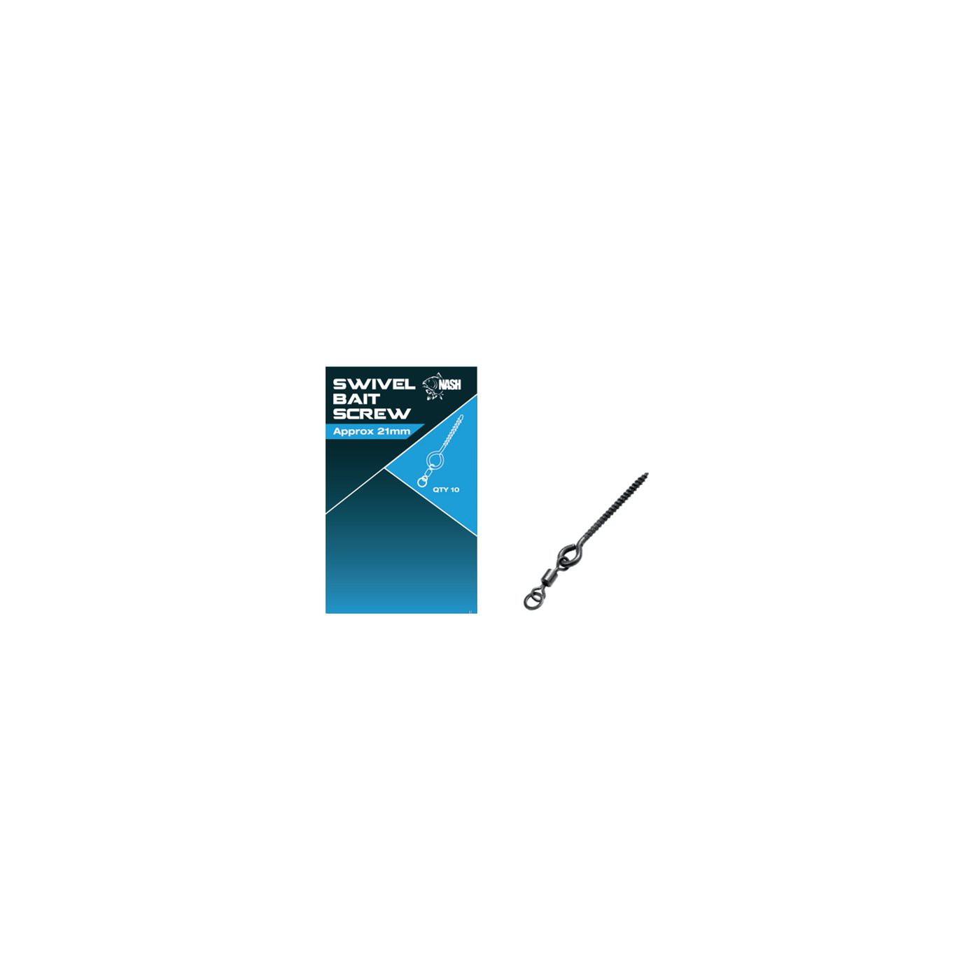 NASH WKRĘT+KRĘTLIK SWIVEL BAIT SCREW 21MM - Centrum wędkarskie - Sklep wędkarski Jarofishing NASH WKRĘT+KRĘTLIK SWIVEL BAIT SCREW 21MM - Centrum wędkarskie - Sklep wędkarski Jarofishing
